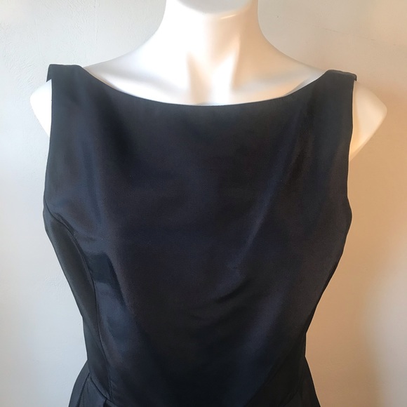 Vintage Gunne Sax Jessica McClintock Backless 80s Dress Goth Black NWT, Rosettes - Picture 10 of 16